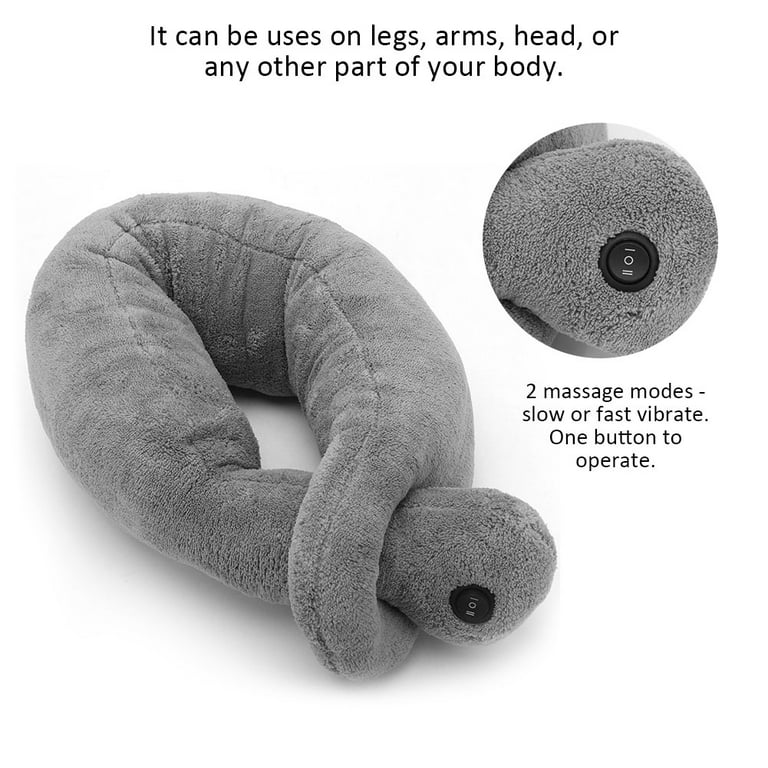 Electric Massager Pillow Relieve Stress Pillow, Vibrating Massage Pillow,  Cordless Neck Massager Massage Pillow, Shiatsu Massage Pillow Office For 