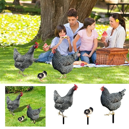 

HMPEAIIY Poultry Decoration Courtyard Card Size Hen Card Decoration Courtyard Decoration Acrylic Double Printing Party Card Animal Rowsgarden Decoration Gardening Decoration Vintage Easter Cards Pack
