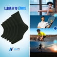 thumbnail image 3 of Calcetines deportivos para hombre IdealFit 6 pares algodón negro, 3 of 6