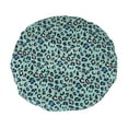 thumbnail image 4 of Unique Bargains Leopard Double Layer Shower Cap 1 Pc Blue, 4 of 5