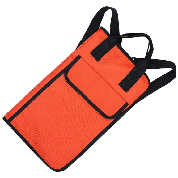 OFFIGAM Portable Orange Oxford Cloth Drumstick Bag with Adjustable Shoulder Strap for Drummers and Musicians