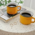 thumbnail image 1 of Tasse Cappuccino en Lin Aspect Émail pour Poitrine, 1 of 2