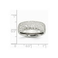 thumbnail image 6 of Stainless Steel Brushed & Polished Textured 8mm Band Size: 8; for Adults and Teens; for Women and Men, 6 of 6