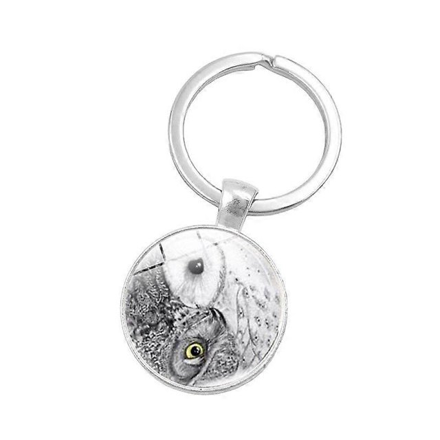 Porte-clés style Chinois Taiji Yin Yang Poisson