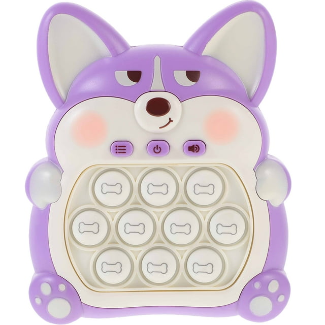 Machine de Jeu à Pousser Rapidement Jeu à Pousser Jouet Éducatif pour Enfants Dessin Animé Jouet à Pousser Rapide