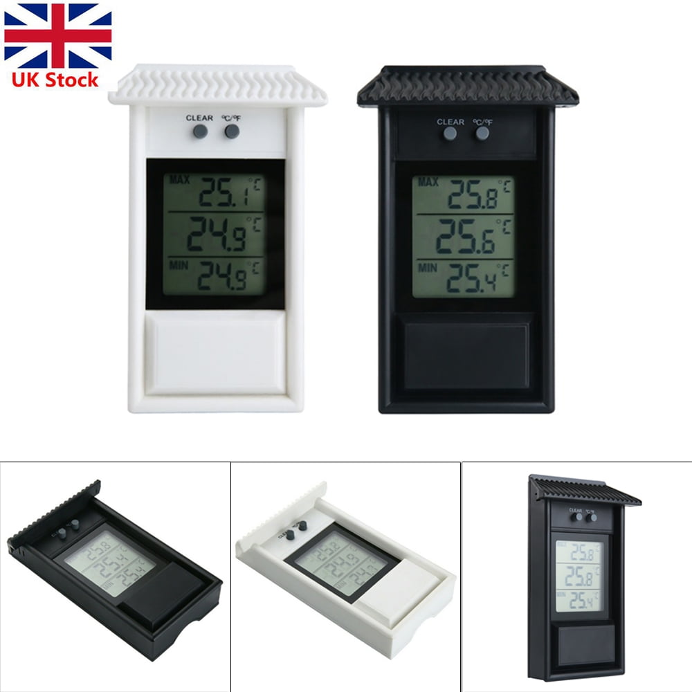 Outdoor~Waterproof Max Min Digital Thermometer Garden Greenhouse Conservatory 