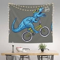 thumbnail image 3 of Bingfone Polyester Fabric Tapestry Fun Riding Dinosaur Wall Hanging Tapestry,Daily Decorative Tapestry For Bedroom Living Room Dorm 60l X 51w Inches, 3 of 9