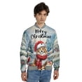 thumbnail image 4 of Merry Christmas Maine Coon Enjoys Catmas Winter Xmas Holiday All Over Print 3D Baseball Jacket Cat Lover Kitten Owner Gifts Bomber Jacket Softball - 02022, 4 of 6