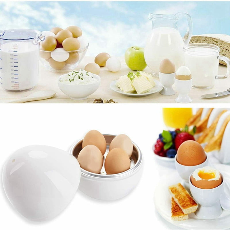 4X Egg Pod - Microwave Egg Boiler Cooker Egg Steamer Perfectly  Eggs and Detaches the Shell