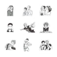 thumbnail image 2 of Pegatinas Haikyuus Anime, 65 unidades, calcomanías de dibujos animados para impermeabilizar, 2 of 3