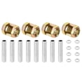 thumbnail image 1 of Uxcell 20 Pcs M10×20 Hexagon Open Coupling Nut with Threaded Pipe and Hex Nut, 1 of 5