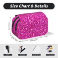 thumbnail image 5 of Hirioo Rose Red Glitter for Large Grid Mesh Pencil Case with Zipper Stationery Organizer Case, 5 of 7