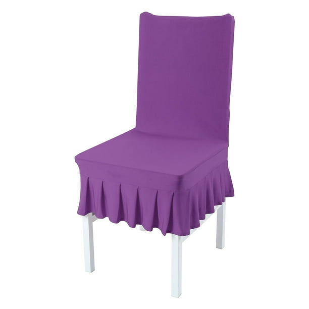 Dining Chair Cover Ruffled Skirt Stool Slipcover Chair Seat Protector