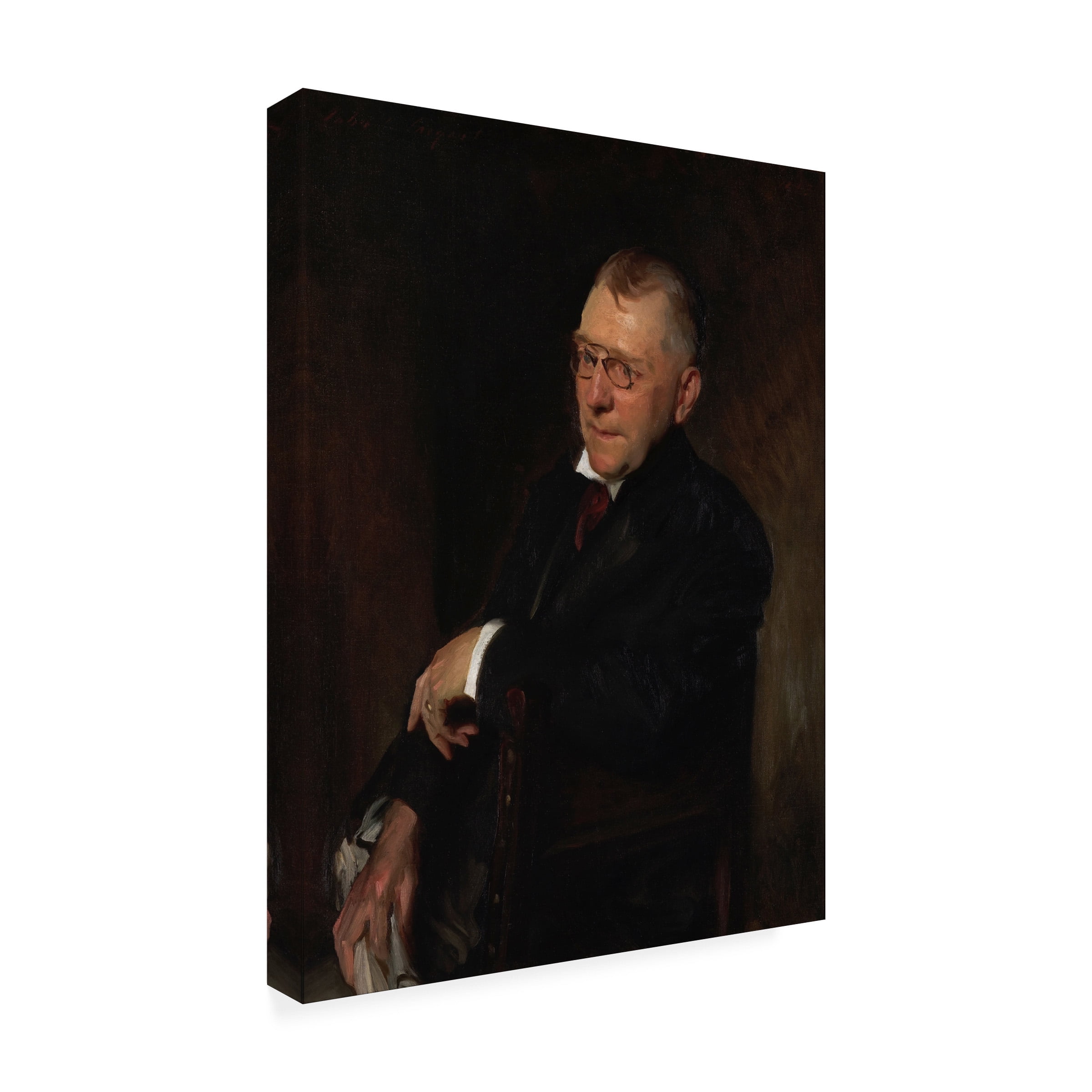 John Singer Sargent 'Portrait Of James Whitcomb Riley' Canvas Art