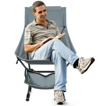 Happydeer Camping Chair, Folding High Back Camping Rocking Chair for Outside, Portable Camp Chair for Adults, Supports 253lbs, Lightweight Compact with Carry Bag, for Hiking Lawn Picnic & Fishing