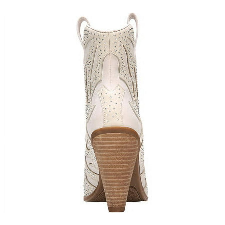 Carlos santana white booties discount