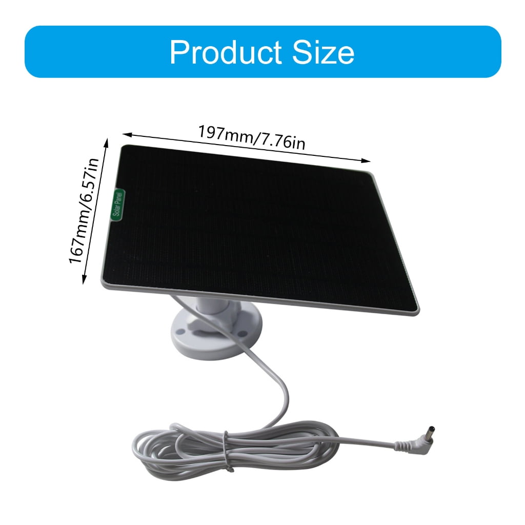 WINDLAND Solar Charging Panel For Rechargeable Cameras Enhanceds Sunlight Conversion Efficiency Resistant Frame