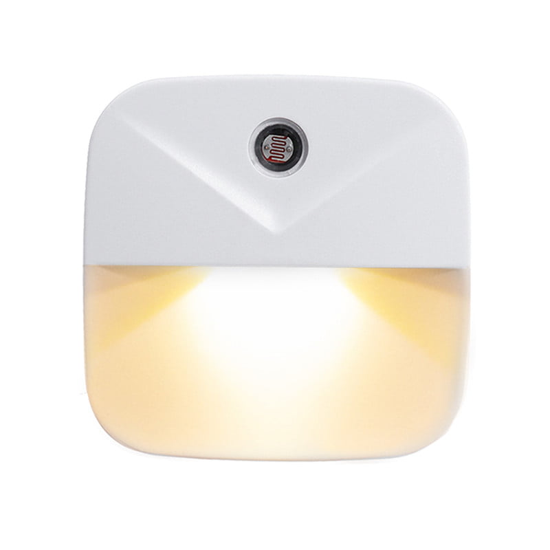 Soaiy 4er-Set LED Night Light 0,2W Energy Saving Socket Light Warm White 