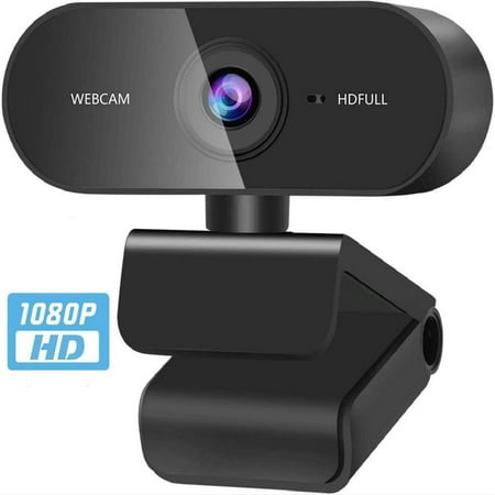 Lvelia Webcam with Microphone, Full HD 1080P Web Cameras for Desktop & Laptop Conference, Meeting, Zoom, Skype, Facetime, Windows, Linux and Mac OS,Black