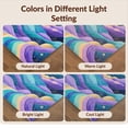 thumbnail image 7 of Design&I 3'x5' Washable Accent Rug Purple Mermaid Kawaii Whimsical Wave Border Scale Cute Starfish for Bedroom, Walk-in Closet, Pet Friendly & Non-Slip Built-In Grip, 7 of 7