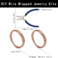 thumbnail image 2 of 1set Wire Wrapped Jewelry Kits with Aluminum Wire and Iron Side-Cutting Pliers Sandy Brown 18 Gauge 1mm 10m/roll 2rolls/set, 2 of 7