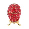 thumbnail image 2 of Easter Egg Crystal Jeweled Egg Trinkets Box Clasp Trinkets Holder Gift Red, 2 of 7