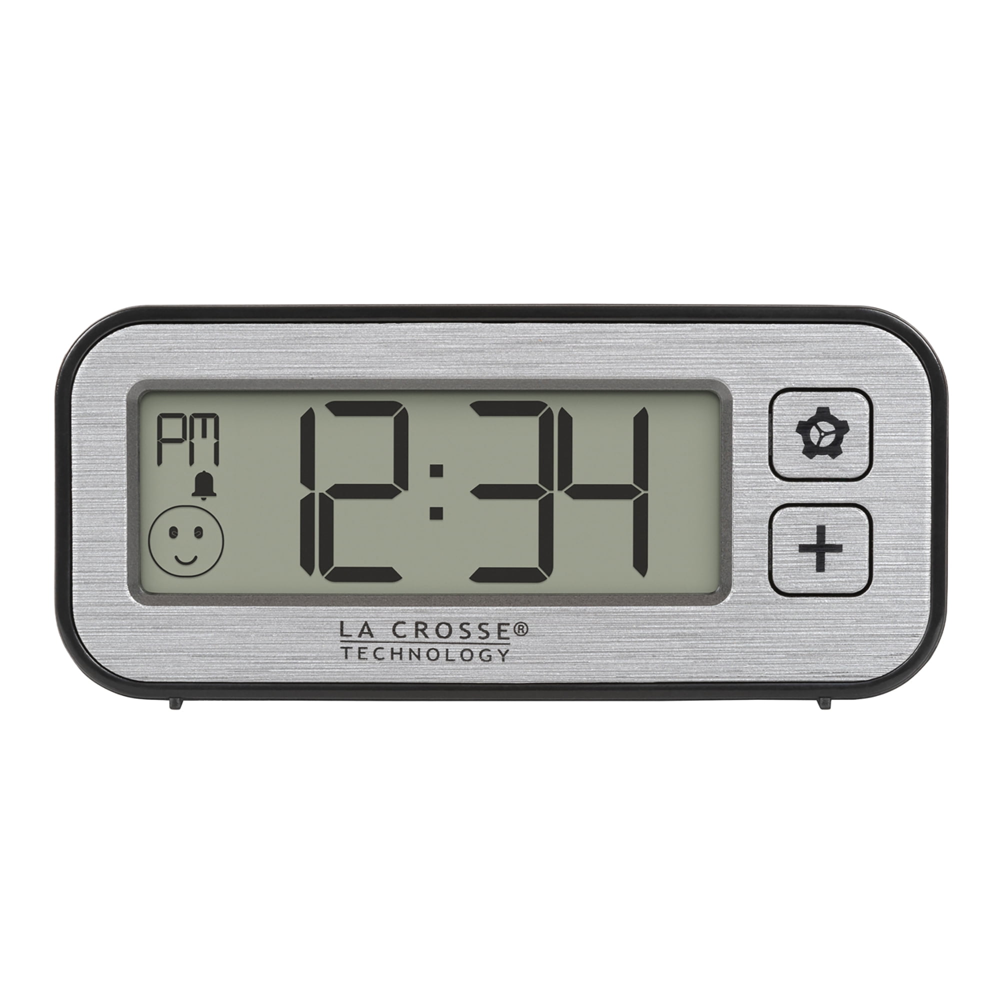 La Crosse Technology Battery Powered Mini Digital Alarm Clock with Comfort Meter, Indoor La Crosse Technology Battery Powered Mini Digital Alarm Clock with Comfort Meter, Indoor 5 d 213
