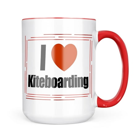 

Neonblond I Love kiteboarding Mug gift for Coffee Tea lovers