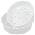 thumbnail image 1 of BRIGHTFUFU 2 piezas de plástico Vapor Vaporizador Capachadoras de arroz Herramientas de vapor suministros de cocina (blanco), 1 of 8