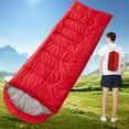 thumbnail image 4 of Saco Dormir Tipo Sobre Transpirable para Acampar Al Aire Libre Imprescindible para Dormir (rojo), 4 of 8