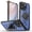 Blue, variant on For Apple iPhone 16 Pro Max (6.9") Hybrid Tuff Case with Folding Stand Magnetic Holder Compatible with MagSafe [Military Shockproof] Cover ,Xpm Phone Case [ Blue ]