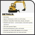 thumbnail image 4 of CAT Caterpillar 308C CR Excavator with Operator "Core Classics Series" 1/50 Diecast Model by Diecast Masters, 4 of 8