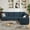 Blue, variant on Sectional Sofa Couch Set for Living Room,Velvet Accent Chair and 4-Seater Polyester L Shaped Couch with Ottoman, Beige