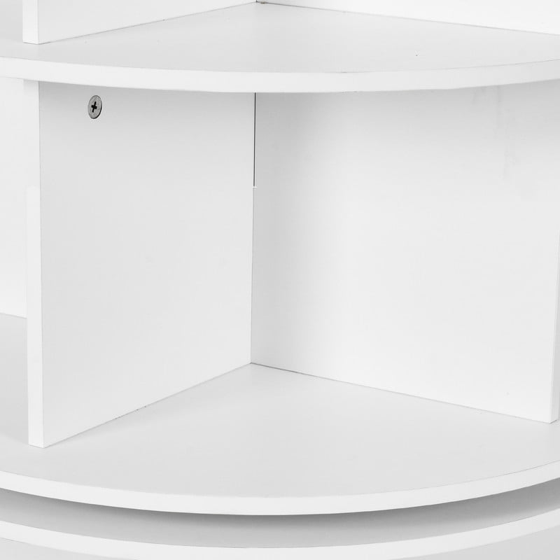 Uforic 6-Tier 360° Rotating Spinning Shoe Rack Tower Organizer for Entryway, Living Room, White