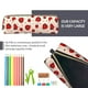 thumbnail image 5 of Disketp Red Ladybug Estuche de Lápices de Cuero con Cierre, Estuche Compacto para Papelería, Bolígrafos y Accesorios Pequeños, 5 of 7