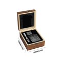 thumbnail image 2 of Juego de regalo de vaso de whisky | Vaso de whisky sin plomo con piedras de enfriamiento naturales | Caja de regalo de madera, bolsa de almacenamiento de terciopelo, pinzas de acero inoxidable | 1, 2 of 6