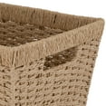thumbnail image 5 of Simplify Dutch Weave Paper Rope Decorative Basket, Handles, 5 of 8