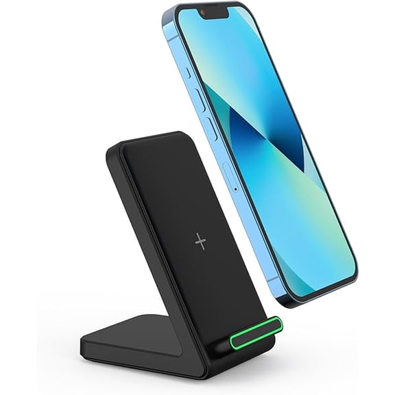 FU1999Fast Wireless Charger, 15W Wireless Charging Stand Compatible with Samsung Galaxy S24/S23/S22/S21/S20, for iPhone 16/15/14/13/12/11/XR/8, for Google Pixel 9 8 7,and More.