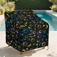 thumbnail image 2 of Renewold Waterproof Patio Chair Covers Wind-Proof Dust Proof High Back Chair Covers Patio Furniture Protector for Outdoor Furniture, 29"W x 33"D x 36"H, Sun Moon Star Colorful, 2 of 7