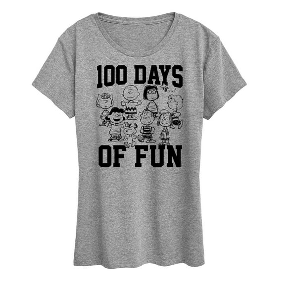 Peanuts - 100 Days Of Fun - Women's Short Sleeve Graphic T-Shirt