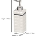 thumbnail image 2 of nu steel White Giraffe Bath Accessory Set for Vanity Countertops 8 Piece Includes Cotton Container, Dish,Toothbrush, Tumbler,soap Lotion,Waste Basket,Tissue Box Holder,Tray-Resin, 2 of 9