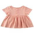 thumbnail image 1 of Robe Mini à Manches Courtes Unie pour Bébé Filles 6M-3Y, 1 of 6