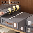 thumbnail image 4 of Fiudx Caja de Almacenamiento Plegable de Gran Capacidad, Tela No Tejida Duradera, Organización Que Ahorra Espacio, Almacenamiento Multiusos para El Hogar, Ideal para Guardarropa y Clóset, Tamaño 38 X, 4 of 6