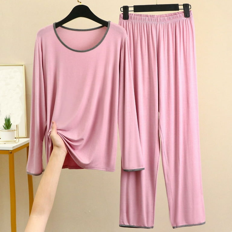 Elainilye Fashion Women'S Sleepwear Plus Size Pajamas Set Round