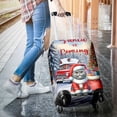thumbnail image 3 of Santa is Coming Scottish Fold Merry Christmas Xmas Noel Truck Tree Travel Luggage Cover Cat Lover Kitten Owner Gifts Suitcase Dust Protective Decor - 02023, 3 of 5