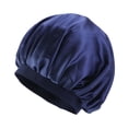 thumbnail image 1 of Sonducket Gorro para el pelo de ala ancha, bufanda para la cabeza de baño, gorro para dormir, gorro a la moda, turbantes, cubierta para la cabeza, Sombreros Color Azul Marino Sonducket AP008211-11, 1 of 6
