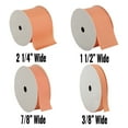 thumbnail image 2 of Threadart Grosgrain Ribbon Rolls - 10 yd rolls - 4 Widths 25 Colors - Solid Colors Ribbed Pattern - For Bows, Decorations, Hair Clips, and More - 1 1/2" (1.5") width - Peach 720, 2 of 9