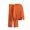 Orange, variant on Ltctricy Women's Fall Sweater Outfits 2 Piece Knitted Long Sleeve Mock Neck Pullover Tops and Wide Leg Pants Trendy Sets