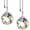 Style D, variant on 2 Pcs /4Pcs Clear Crystal Ball Beaded Pull Chain Extension for Ceiling Fan Light