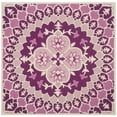 thumbnail image 2 of SAFAVIEH Bellagio Zoja Floral Wool Area Rug, Pink/Ivory, 5' x 5' Square, 2 of 11